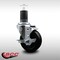 Service Caster 4'' SS Soft Rubber Swivel 1-5/8'' Expanding Stem Caster with Brake SCC-SSEX20S414-SRS-TLB-158 - alternate 4